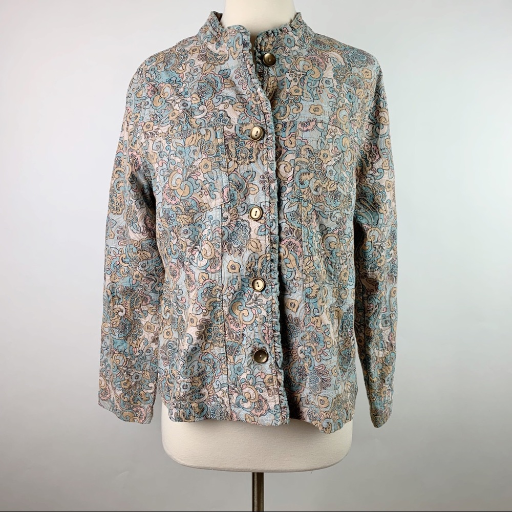 Analogy Floral Jacket Size Large
